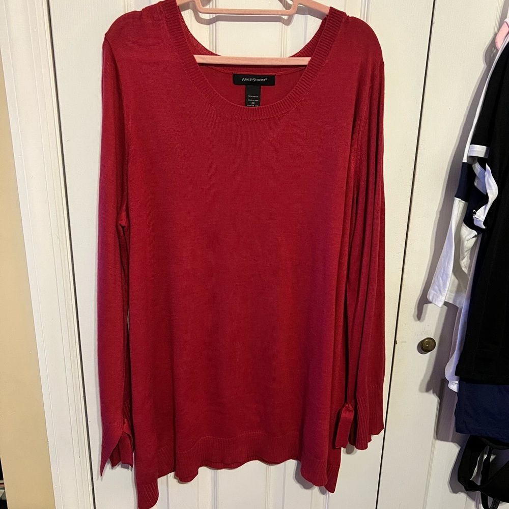 Lane Bryant Tie Sleeve Sweater